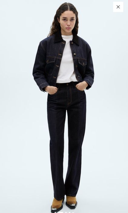 Mango Джинси темно сині