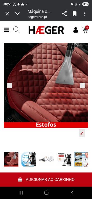 Vendo Aspirador Multifunções, usados apenas 2 vezes.  Impecável