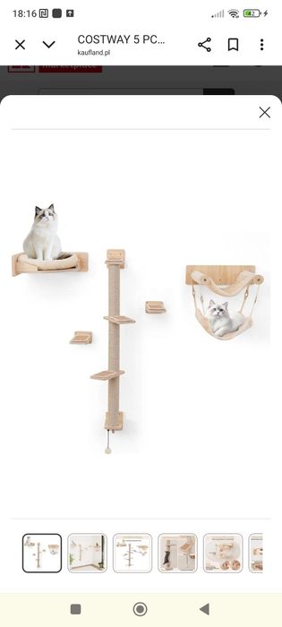 Ścianka wspinaczkowa dla kota