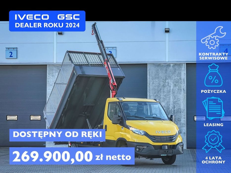 Iveco DAILY 35C18H wywrotka+hds/żuraw od ręki  Wywrotka z HDS - Dostępny w salonie GSC Iveco