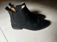 Botas pretas de pele n 40 Sapataria Scarpa