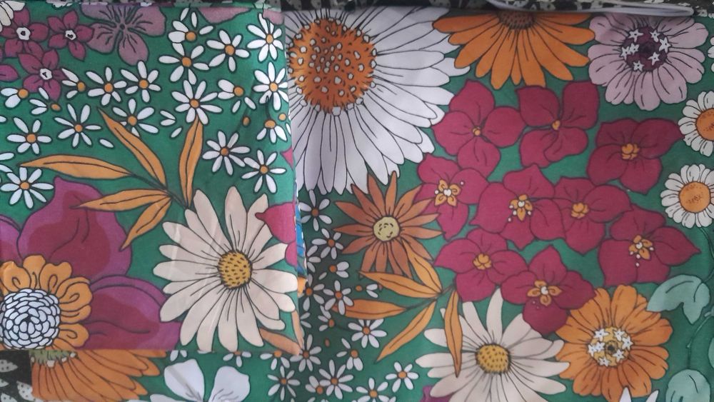 Pościel komplet rośliny kwiaty