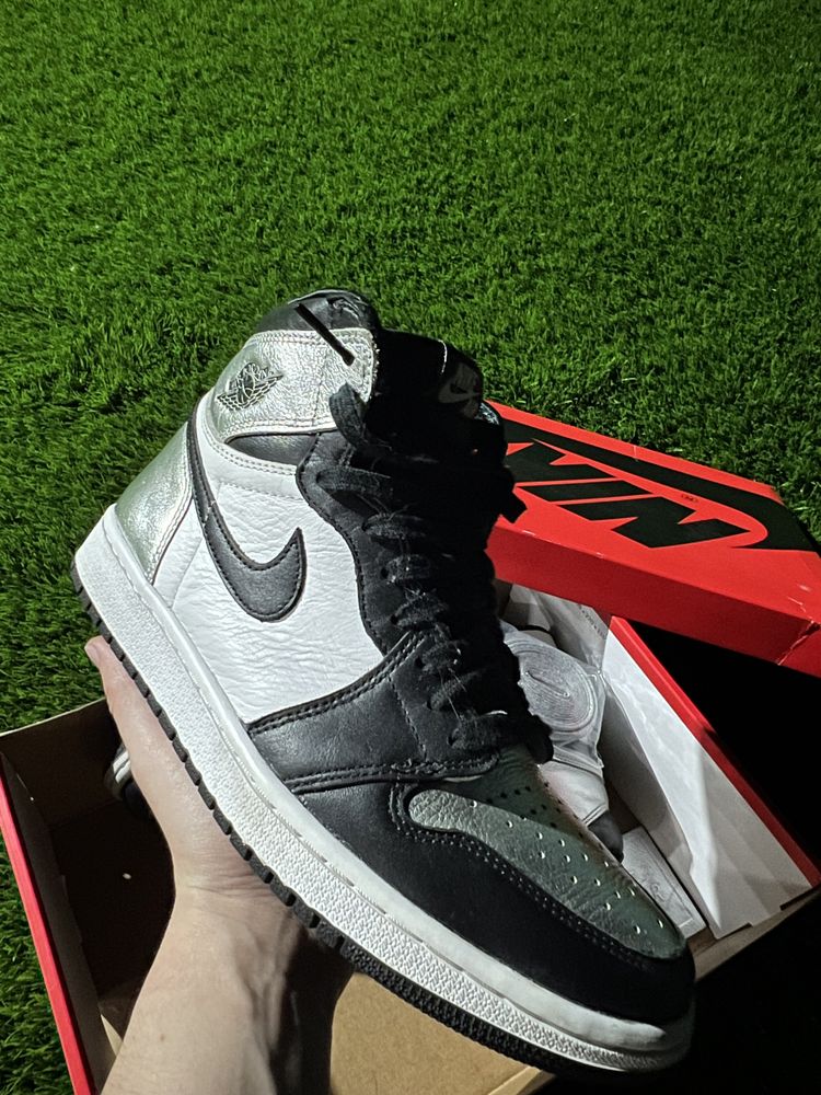 Air jordan 1 Silver toe