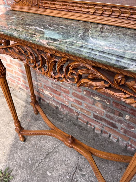 Столик консоль дзеркалотзнркало ФРАНЦІЯ ДЕРЕВО МАРМУР