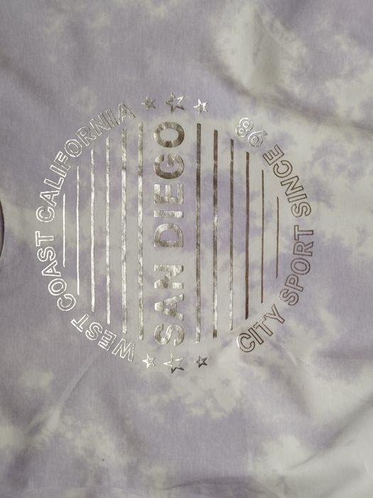 H&M cieniowany t-shirt oversize 146-152