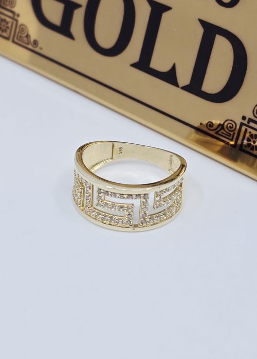 Złoty pierścionek próba 585 14k