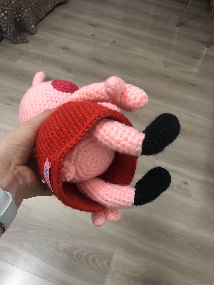 Świnka Peppa na szydełku maskotka amigurumi hand made