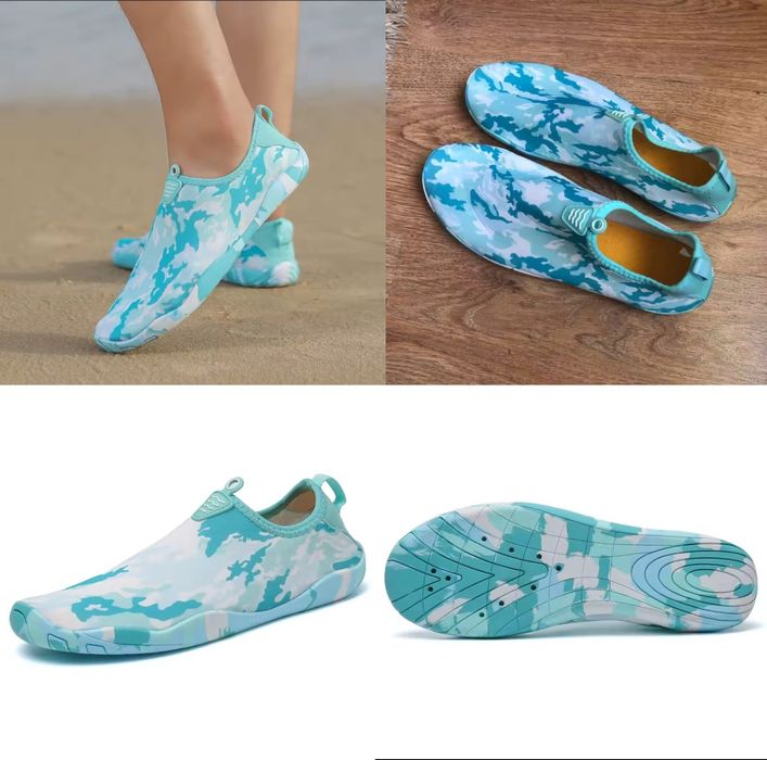 Аквашузы, кораллки, обувь для пляжа, бассейна и водных видов спорта.