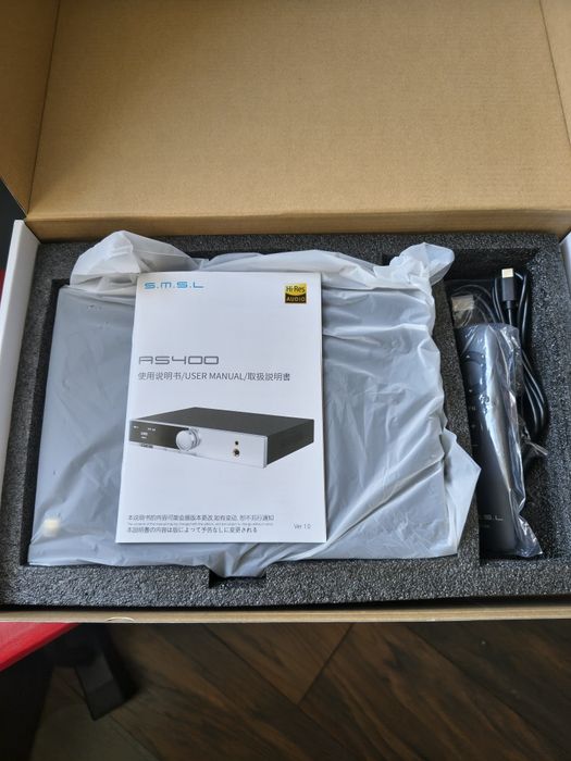 Wzmacniacz stereo DAC 2.1 S.M.S.L AS400 HDMI ARC BT LDAC 2x165W