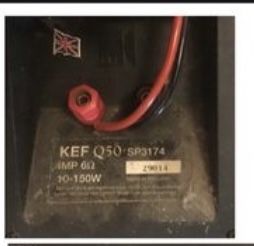 2 Colunas KEF Q50 150W rms impedância: 6 0hm