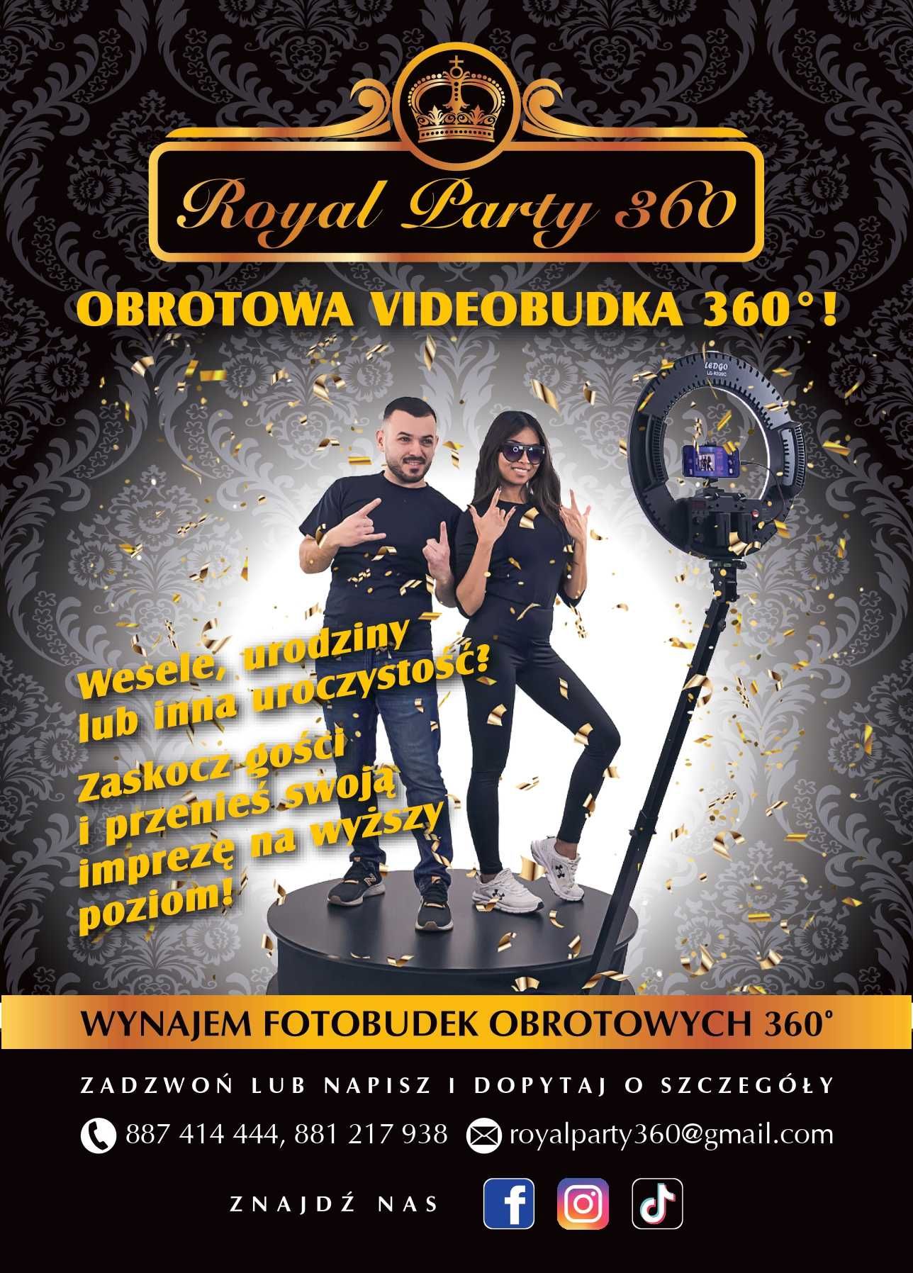 Fotobudka 360 z obsługą na imprezy już od 250 zł/h! OSTATNIE TERMINY!