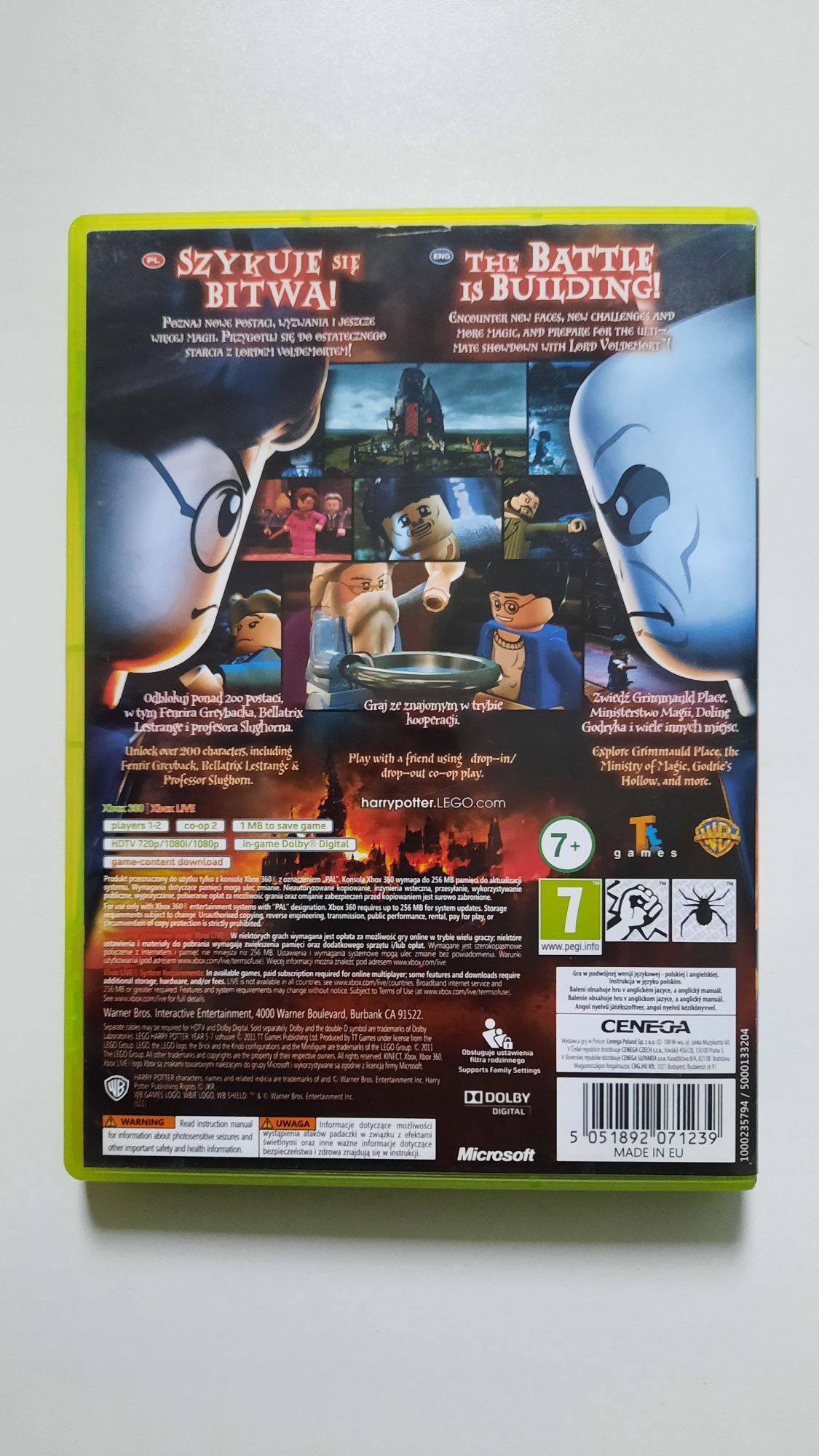 Lego Harry Potter bdb stan po polsku gra xbox 360