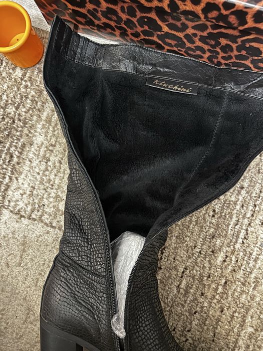 Шкіряні весняні осінні сапоги чоьоти