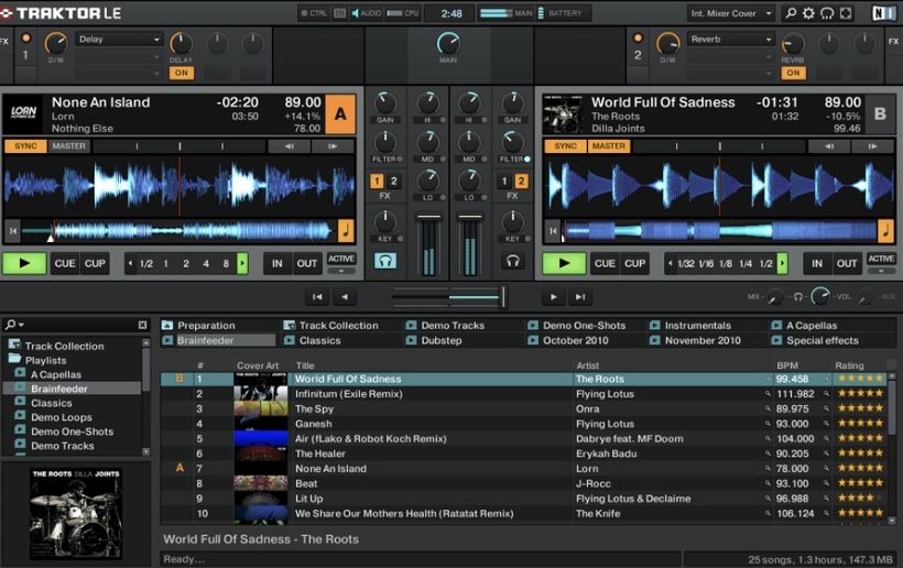 Macbook + Native Instruments Traktor Audio 2