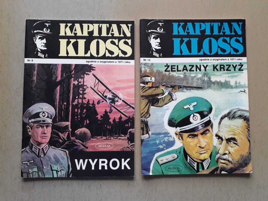 Komiksy Kapitan Kloss wersja Polska 9 sztuk