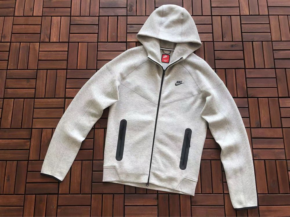 Зіп худі Nike tech fleece сіра 2024 М-ХХL найк