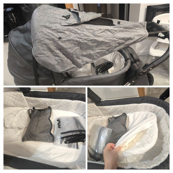 Wózek 4w1 King Lonex retro ISOFIX- jak nowy