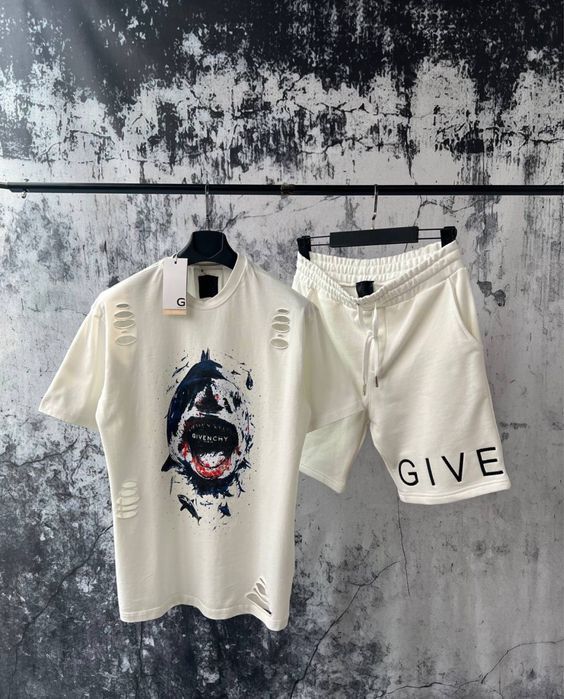 LOUIS VUITTON комплект летний рубшка шорты футболка мужская