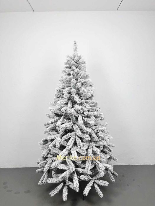 Ялинка засніжена Буковельська 2,1м із штучним снігом елка со снегом