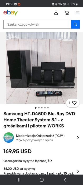 Kino domowe  Samsung HT D4500