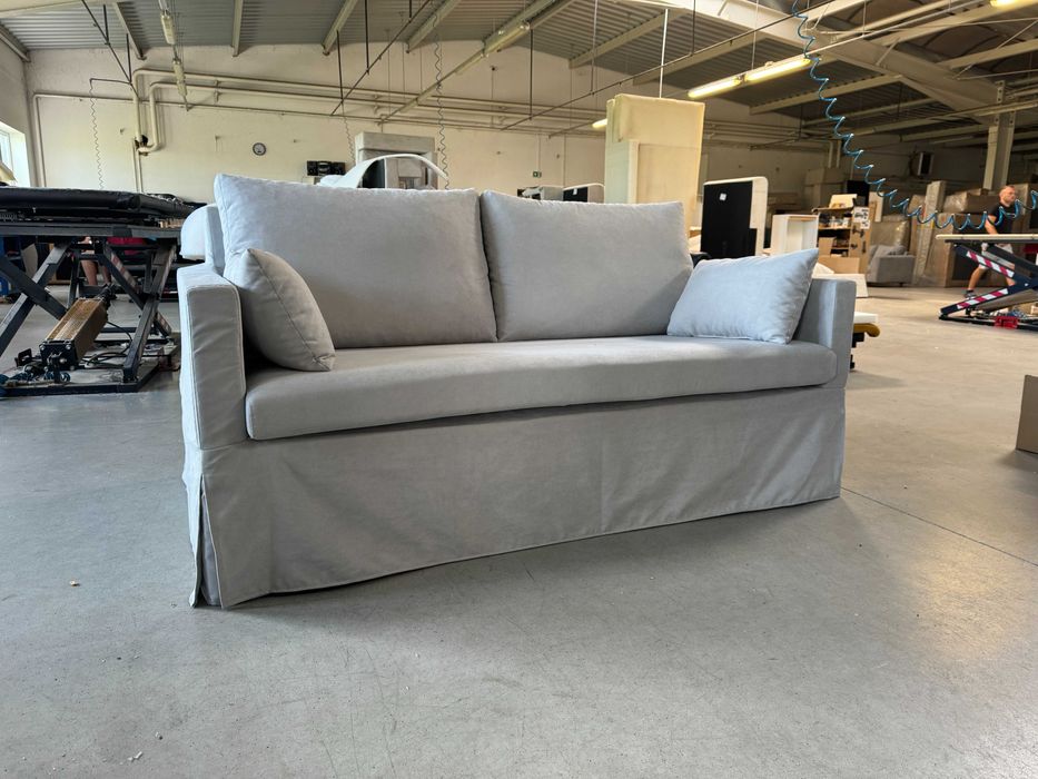 Sofa Paphos, mikrofibra szary, zdejmowany pokrowiec, DARMOWA DOSTAWA!