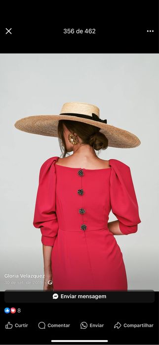Vestido Glória Velazquez, tamanho 40
