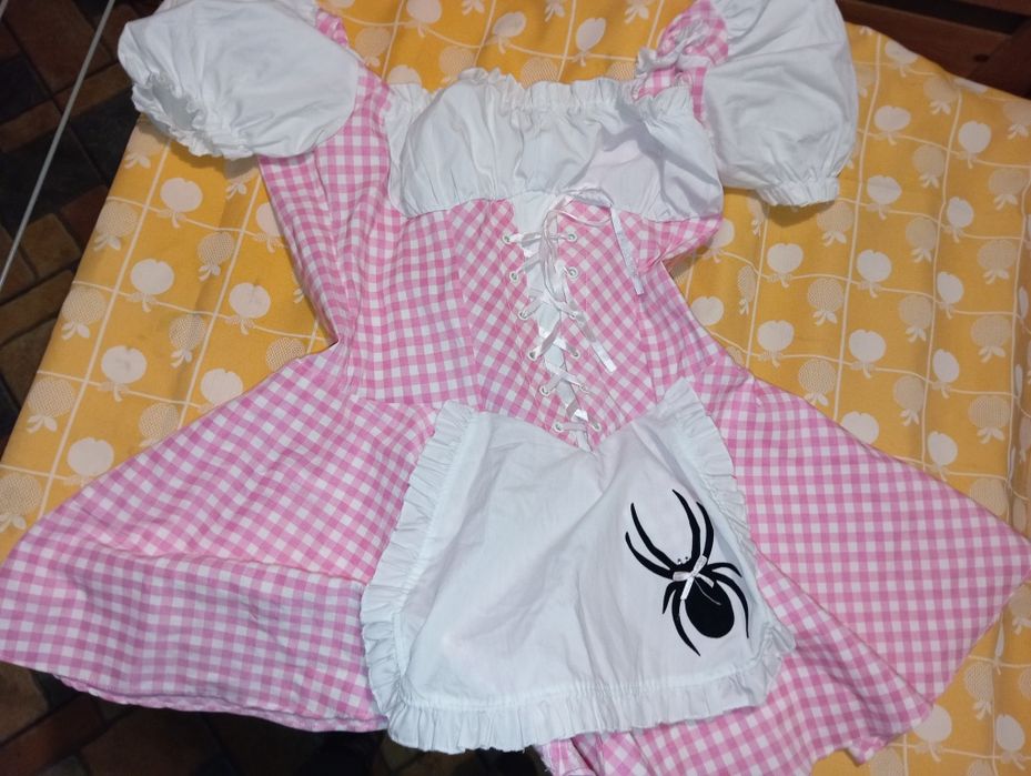 Sexi stroj pokojówki M przebranie sukienka pająk