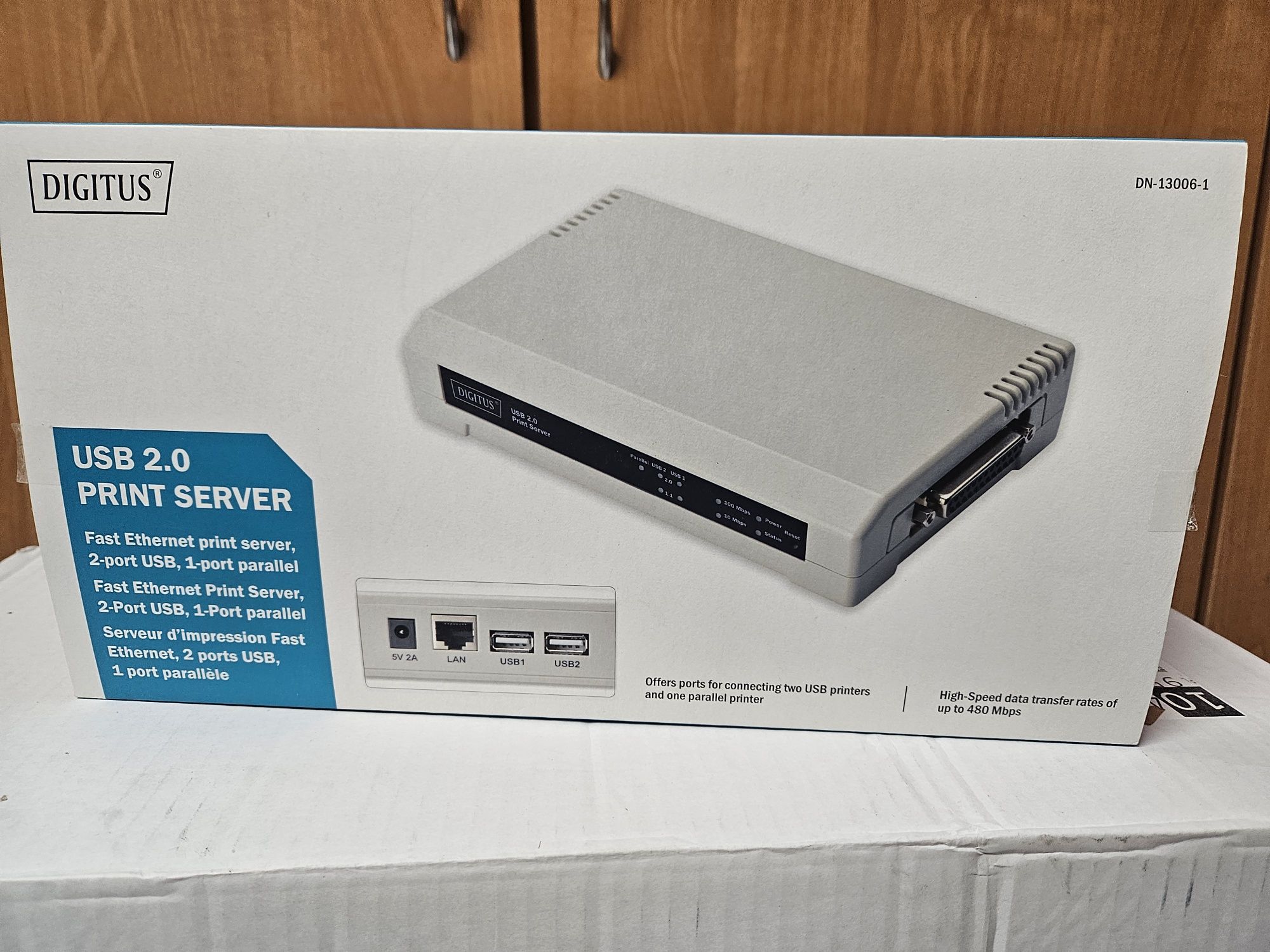 serwer wydruku  digitus print server USB 2.0