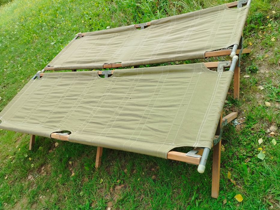 Łóżko polowe drewniane (Kanadyjka)