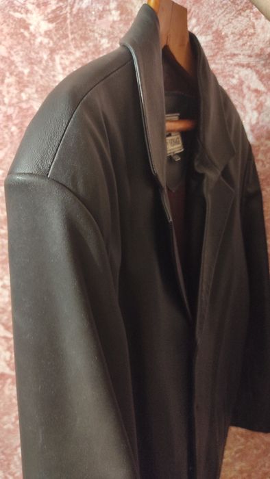 Мужской кожанный френч