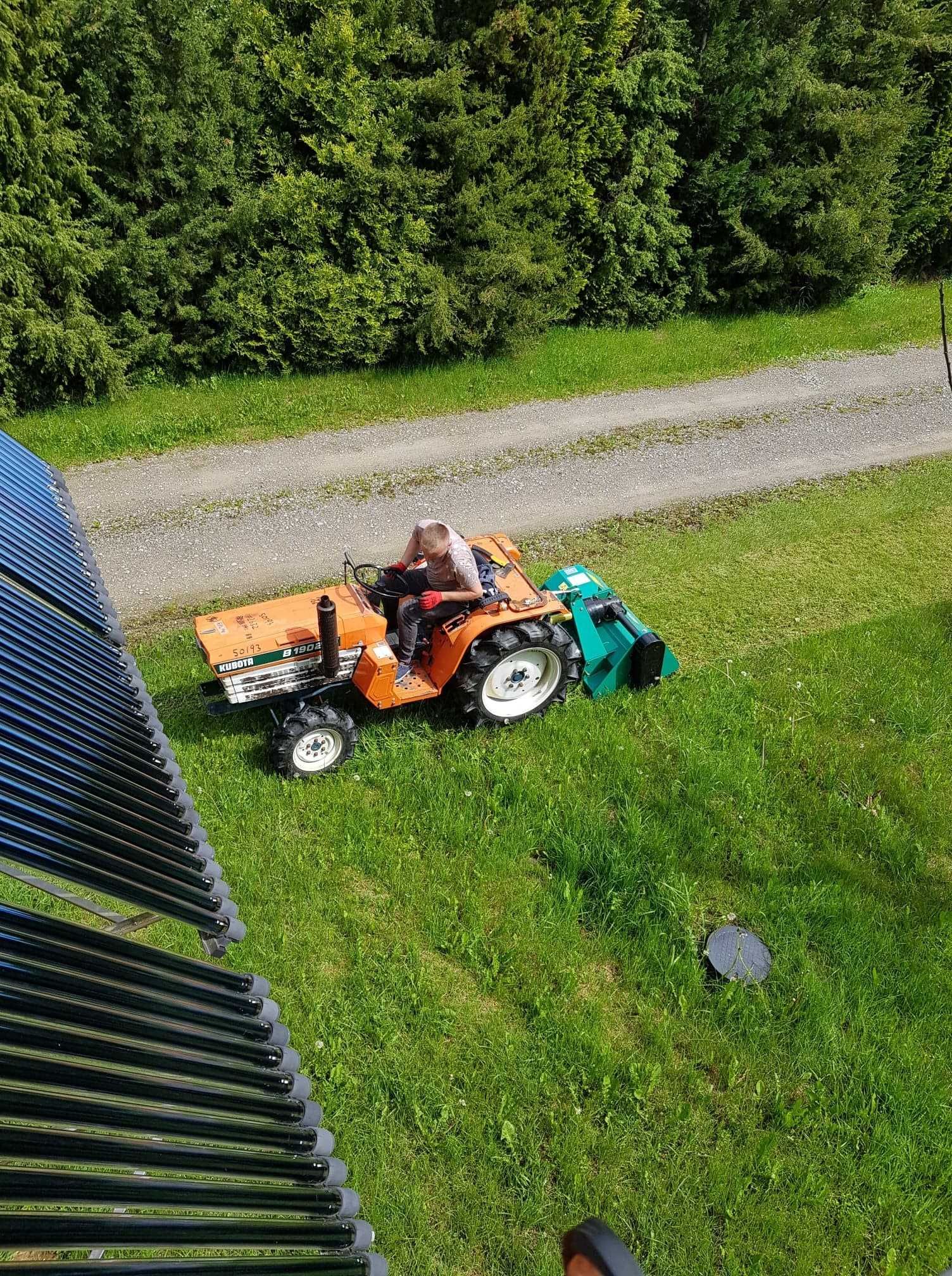 koszenie nieużytków, łąk, traw, podmokłych terenów, mini traktorek 4x4
