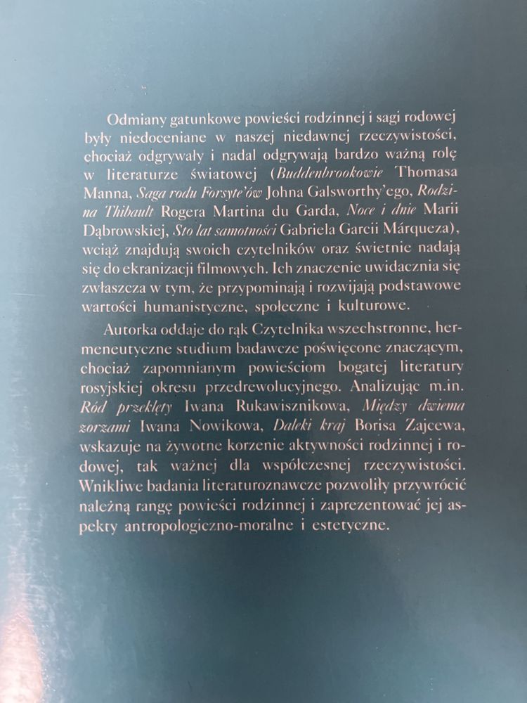 Rosyjska powieść rodzinna srebrnego wieku