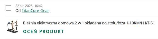 NOWA! Bieżnia Elektryczna Home 2w1 Składana pod biurko/łóżko 1–10 km/h