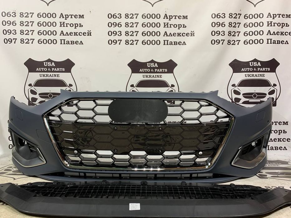 AUDI A4 B9 Бампер передній у зборі (ліцензія) 2021-23
