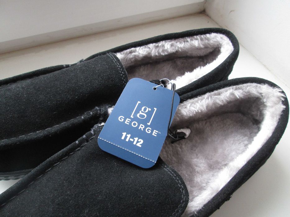 мужские мокасины натур замша на меху George р 43 ТОРГ