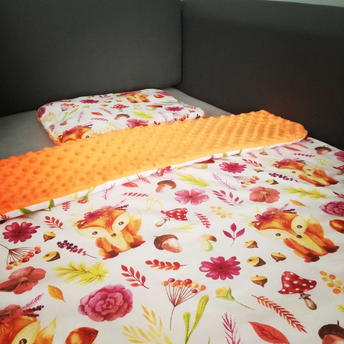 Pościel z wypełnieniem- poduszka i kocyk- niemowlak