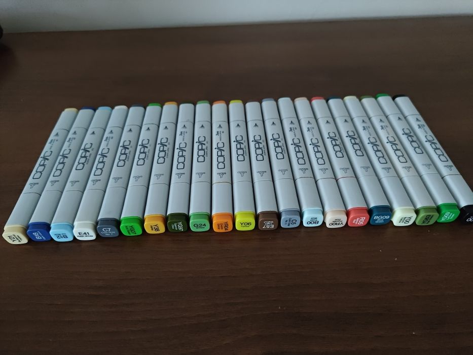 Komplet markowych profesjonalnych markerów COPIC Japan