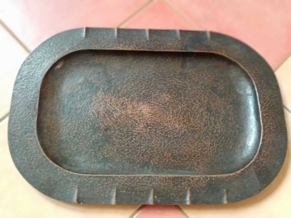 Taca mosiężna przedwojenna antyk element zestawu