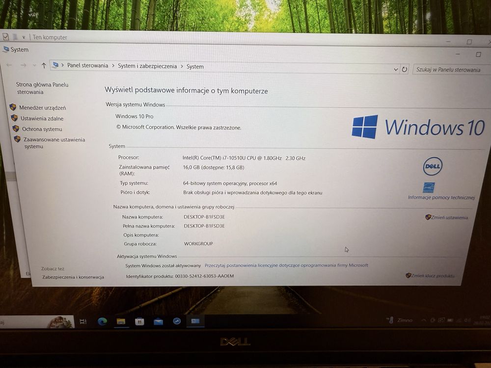 Dell i7 16GB 512 SSD jak nowy
