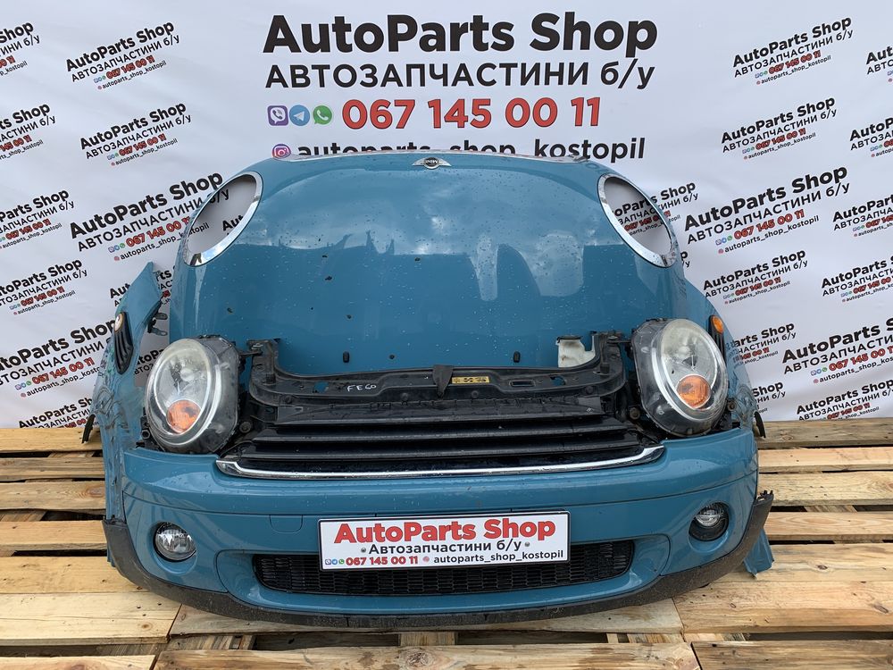 Mini One 1 Hatch cooper морда комплектна капот бампер фари Міні Мини