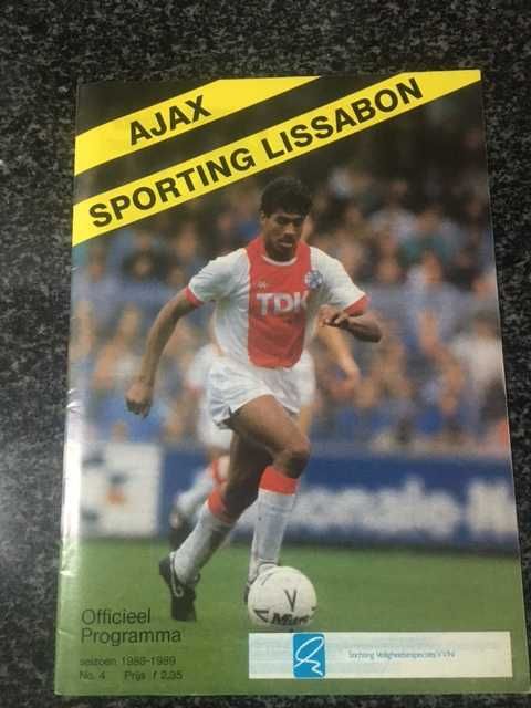 Futebol - Taça Uefa - Ajax vs Sporting - Programa Oficial 1988/1989