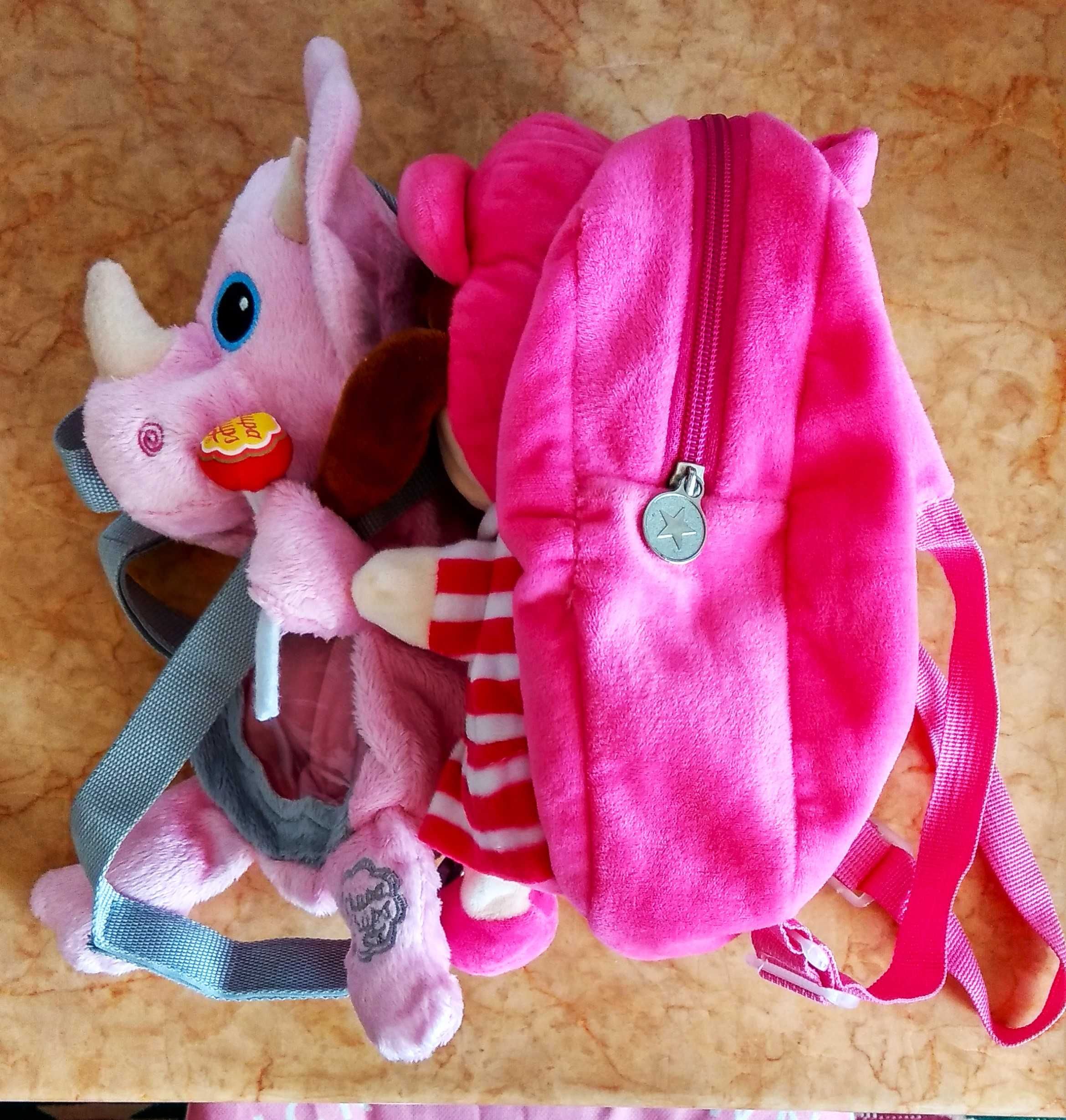 игрушки мягкие большие одним лотом. кукла + динозаврик.