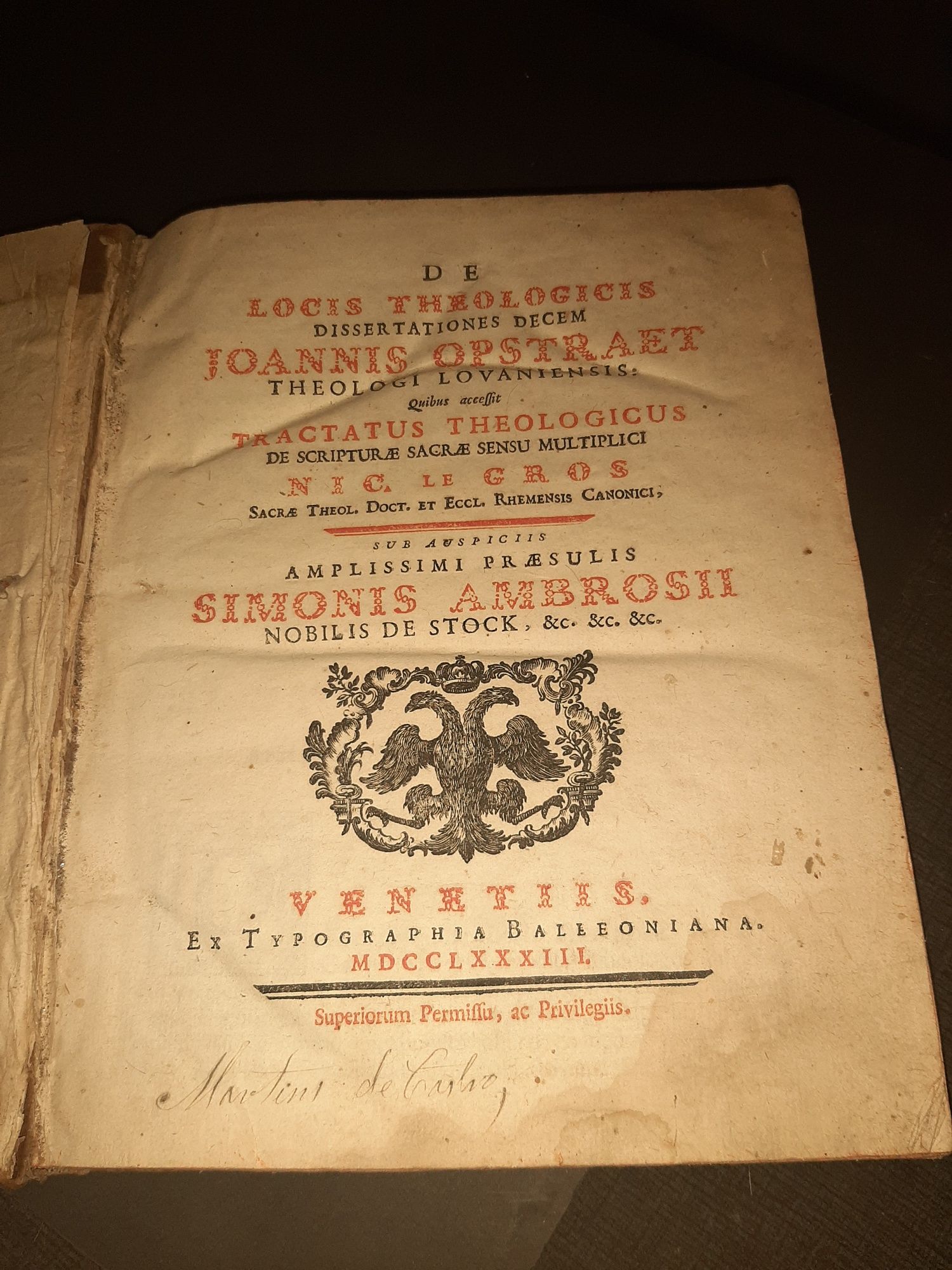 Livro Religioso Ano 1783