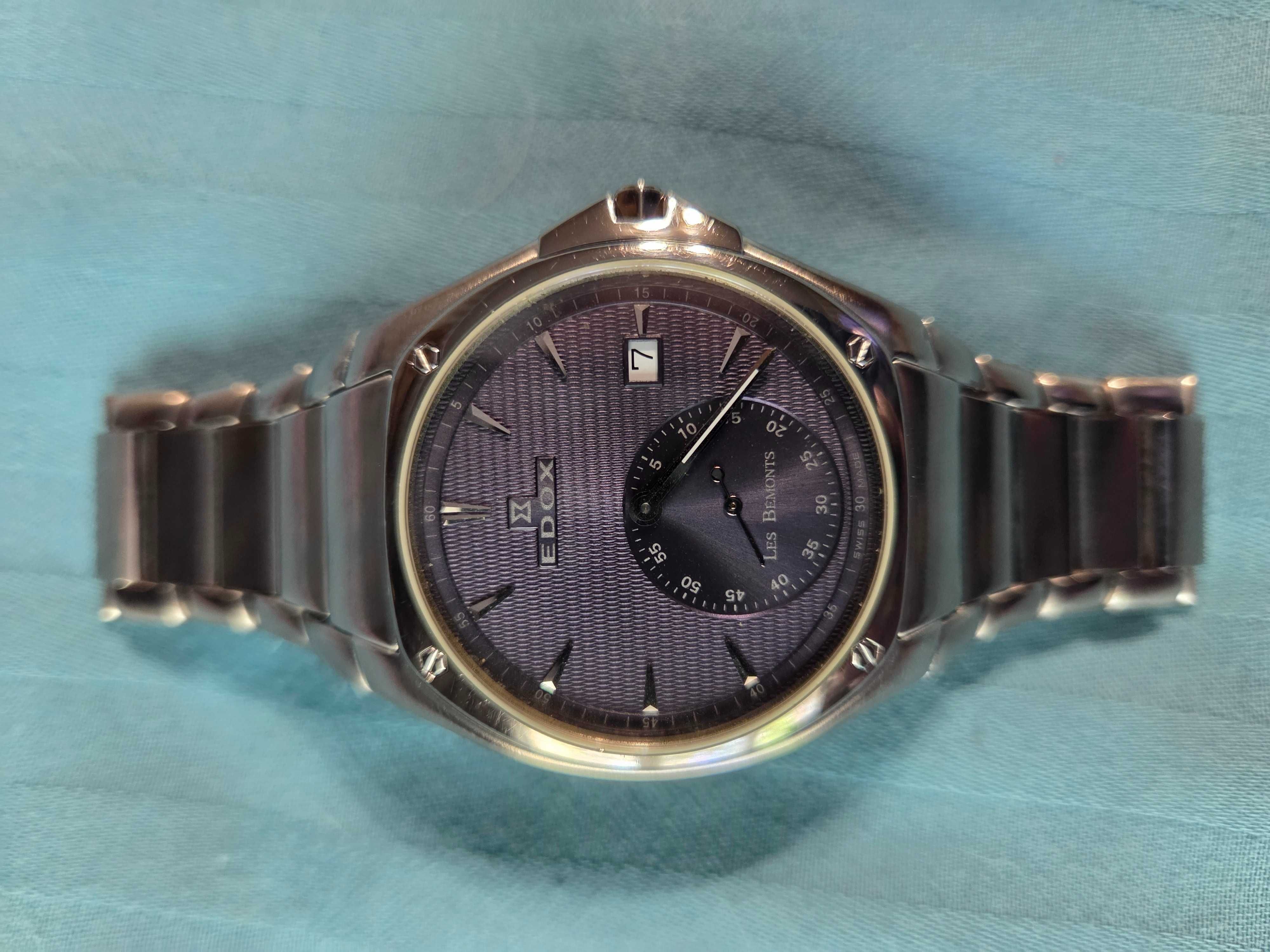Edox Les Bemonts Ultra Slim Gin Швейцария.