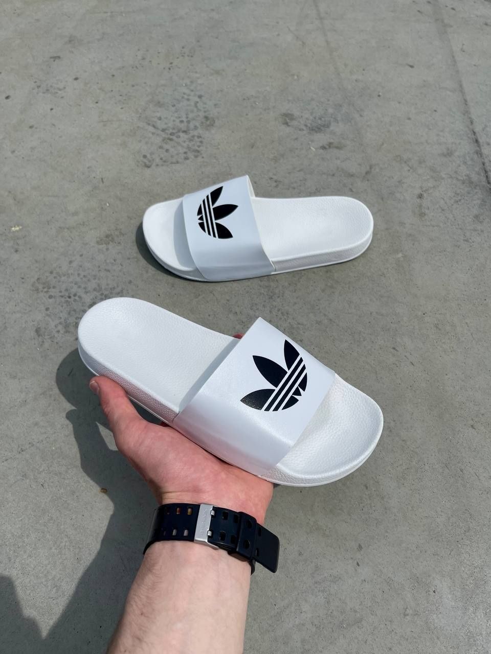 Жіночі шльопанці Adidas Slides Big Logo ‘White’