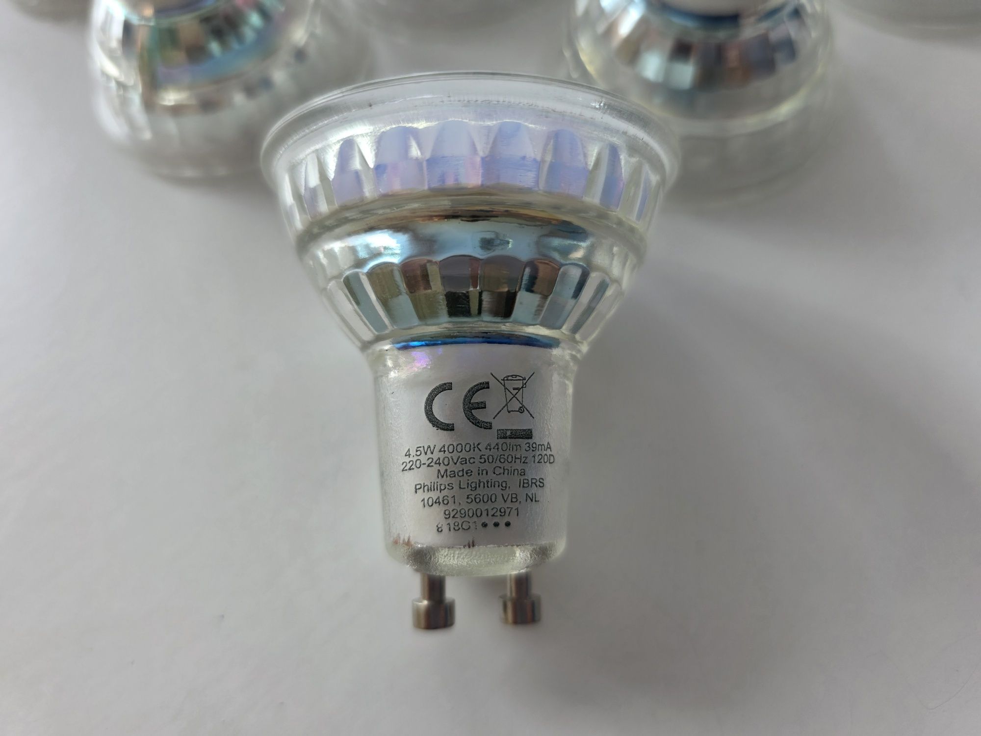 Żarówki Phillips GU10 4.5w 4000k 440lm - 39mA LED za 50% ceny - 60szt