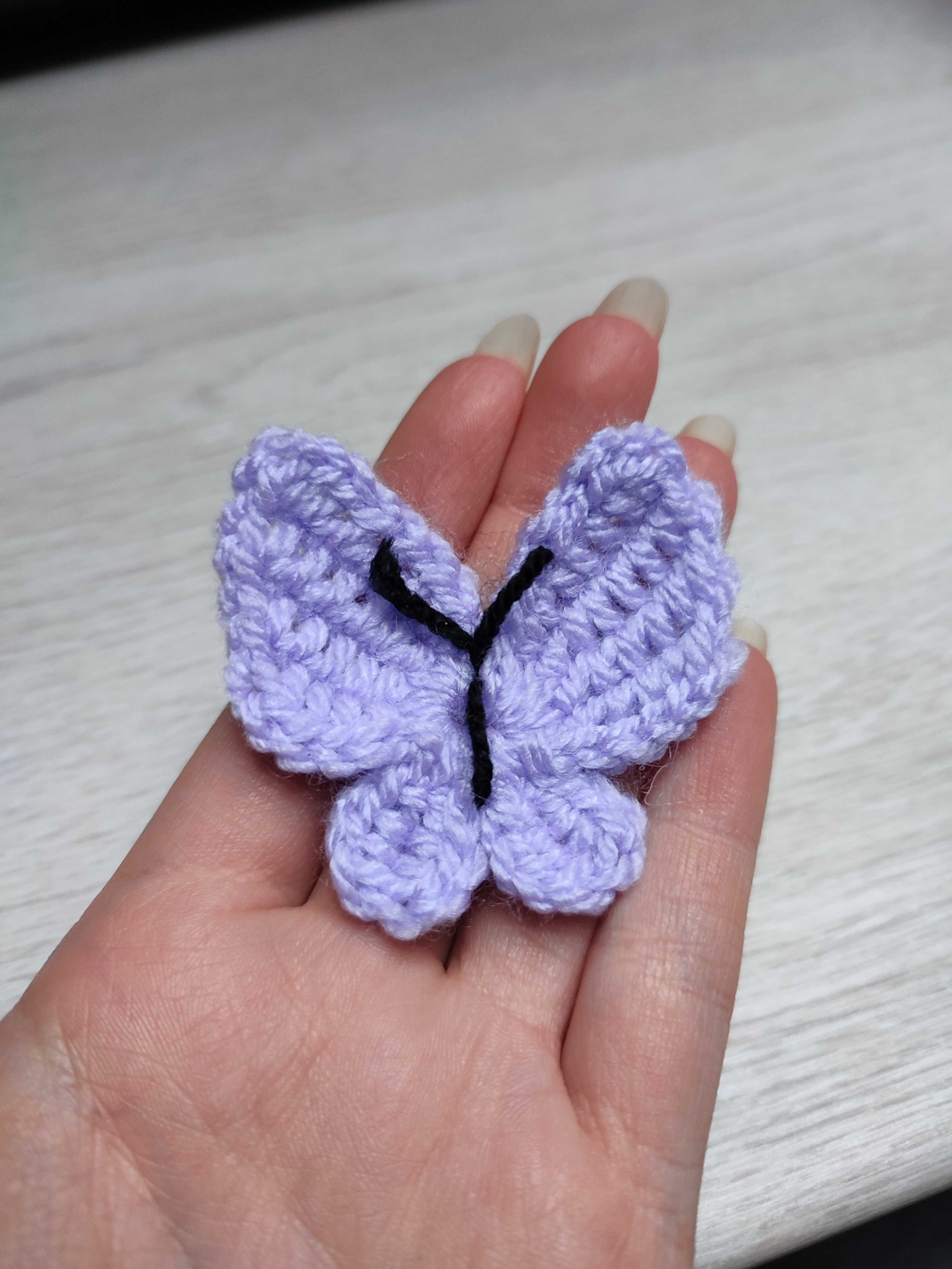 Motylki na szydełku handmade