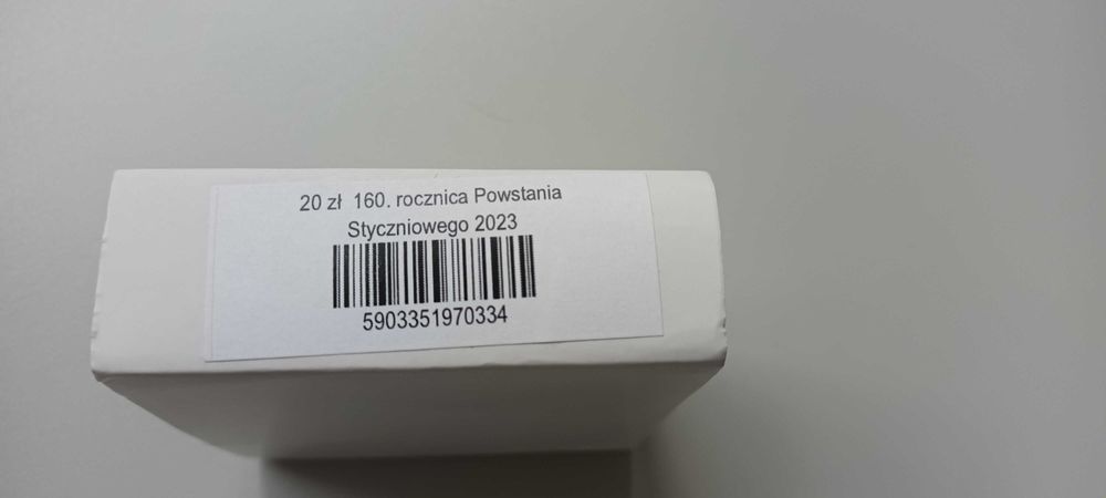 20 zł. 160. Rocznica Powstania Styczniowego