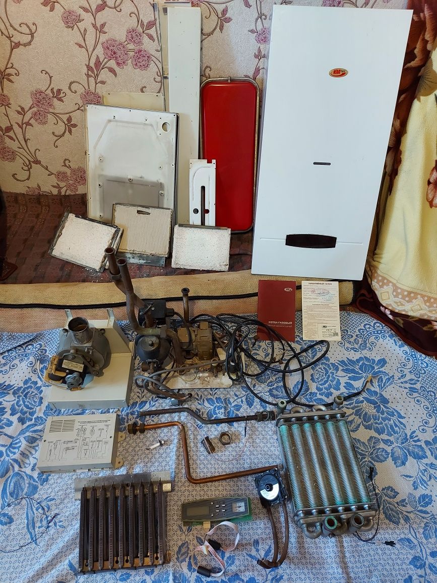 Газовый котел НОВА Тек АГД - 18 ЗАПЧАСТИ рабочий