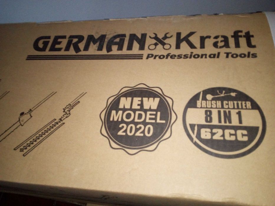 Roçadora multifunções 58cc  8 em 1.German Kraft Novas